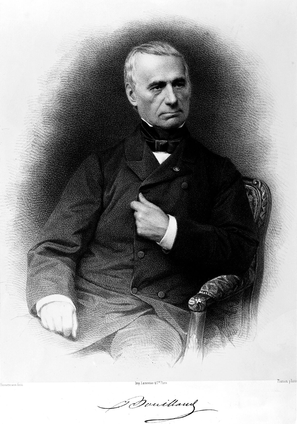 M0005030 portrait of jean baptiste bouillaud 1796 1881 wellcome