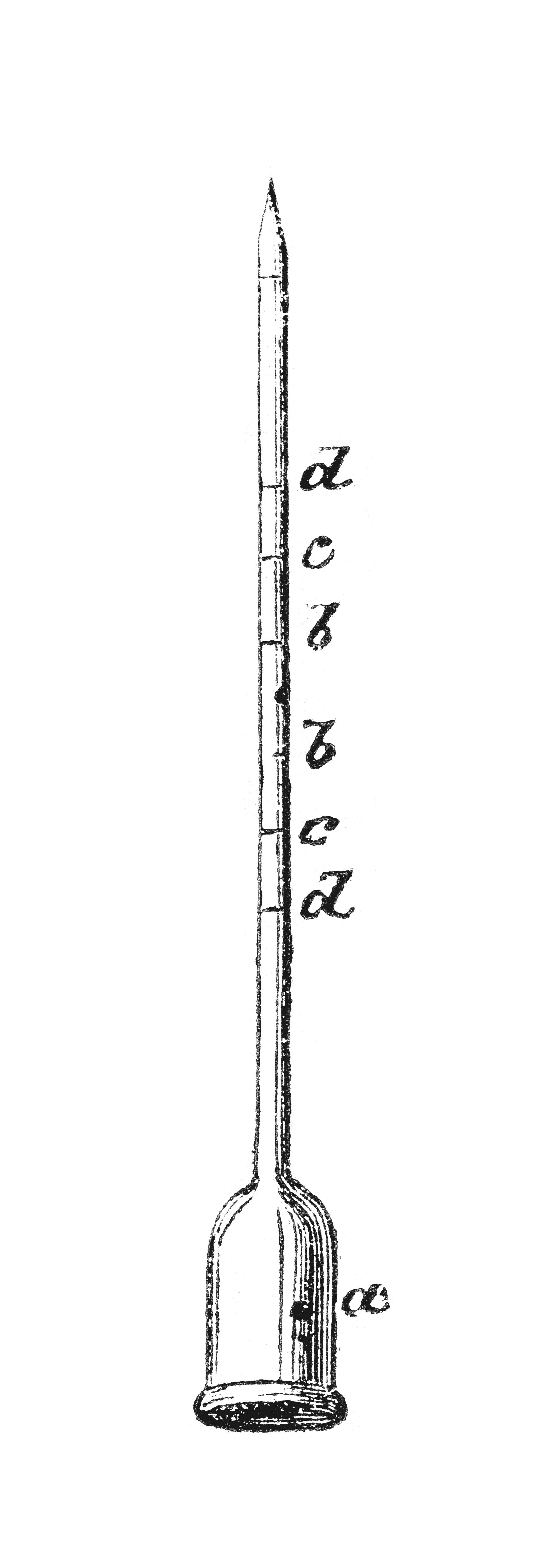 M0005155 stilleto headed cannula of silver 1868 wellcome collection