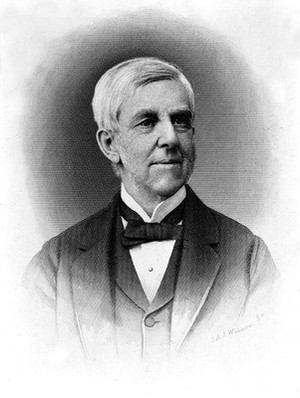 view Portrait of Oliver Wendell Holmes by J.A. Wilcox.
