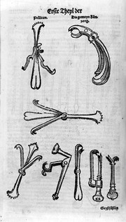 Dental forceps and pelicans, mid 16th century.