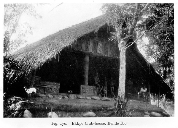 Ekkpe (egbo) Club House, Bende ilbo S. Nigeria, North Africa