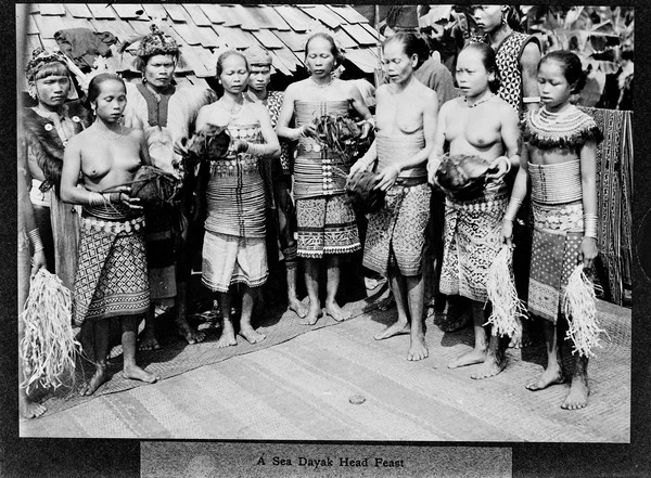 A Sea Dayak feast
