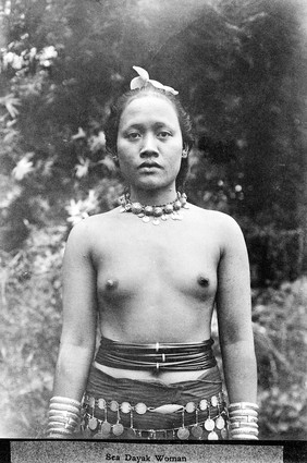 Sea Dayak woman in The Pagan Tribes of Borneo