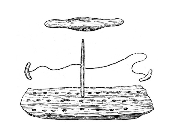 Fire making set, Ongmagsalik Eskimo in E. Greenland