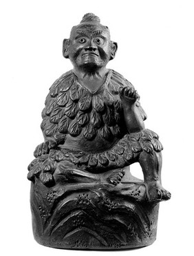 Chinese figure (Shen? deity of medicine), full front view.