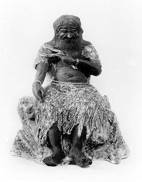 Chinese figure, full front view. no details.