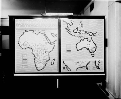 Two maps: belief in creation by a high god.