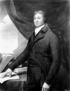 Edward Jenner. Oil painting.