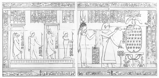 Amenophi, Hathor and various Goddesses, Thebes.