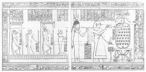 view Amenophi, Hathor and various Goddesses, Thebes.