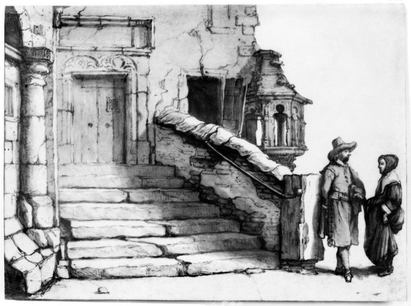 Hospital of St. Elizabeth, Amsterdam, view of the entrance.