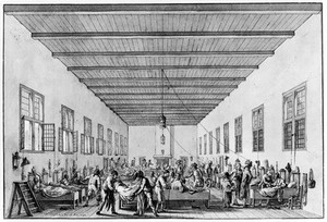view Military hospital, interior.