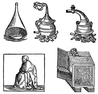 Vapour baths apparatus, 16th century.