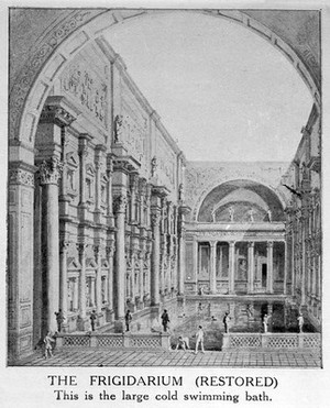 view Baths of Cracalla, Rome,the Frigidarum.