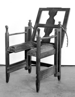 view Parturition chair, Swiss, 18th century.