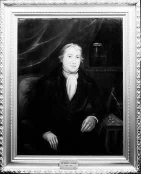 Portrait of Edward Jenner, seated.