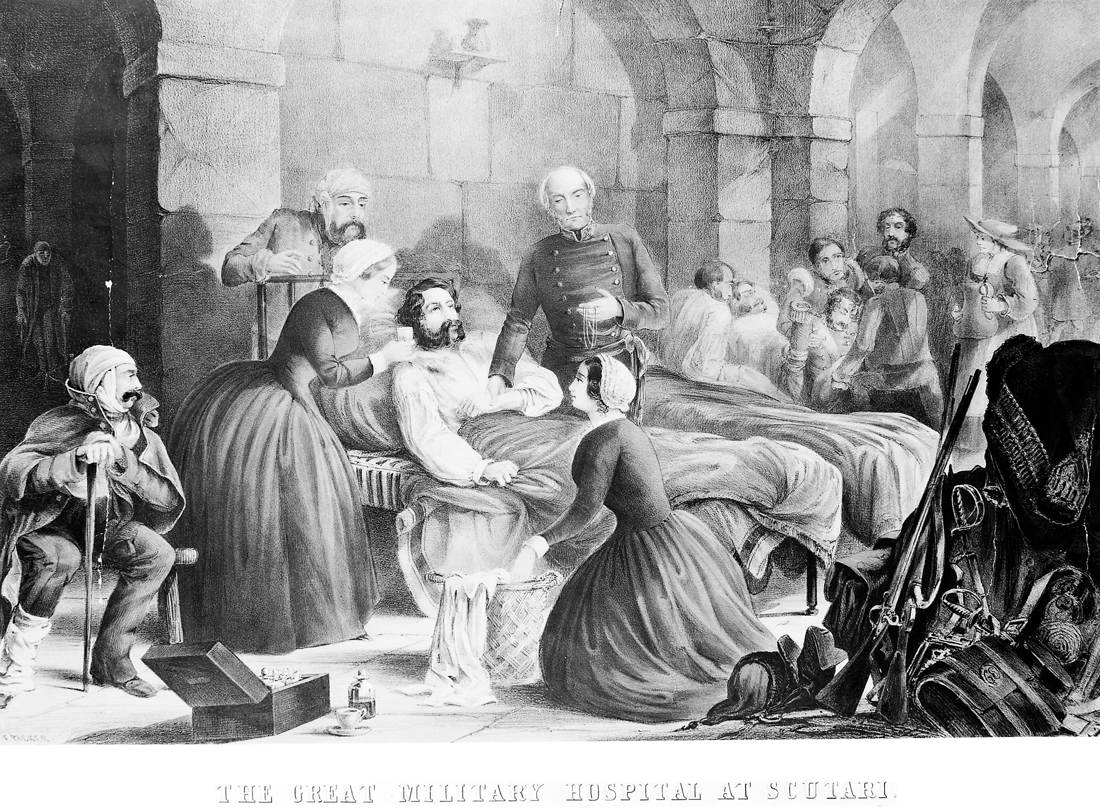 Crimean War Florence Nightingale And Her Staff Nursing A Patient In crimean-war-florence-nightingale-and-her-staff-nursing-a-patient-in