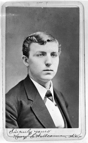 Portrait of Sir Henry Wellcome aged 16.