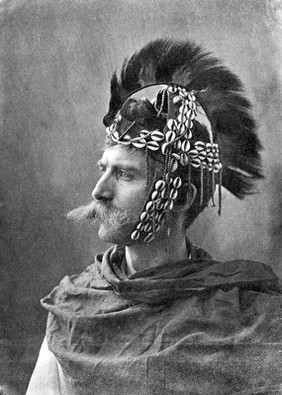 Henry Wellcome: in costume as warrior