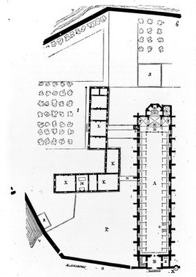 M0007964: L'Hopital de Tonnerre, transversal view.