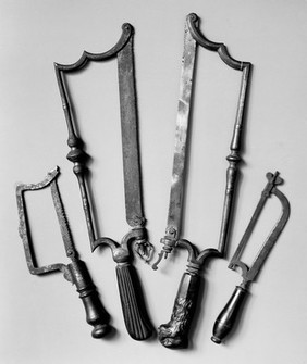 M0008188: Amputation saws, 16th and 18th century