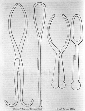 M0008262: Midwifery forceps, 18th century