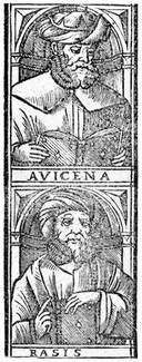 Avicenna, detail from Canon