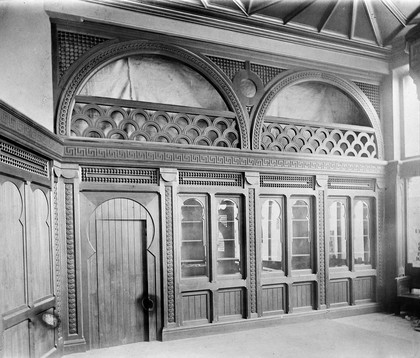 Carved panelling in Burroughs Wellcome & Co offices