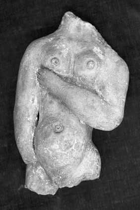 Roman ex-voto offering (?obstetrical) found in Suffolk.