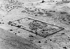 view Aerial view of the excavation. [Jebel Moya]