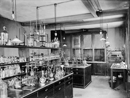 Interior of laboratory at King Street.