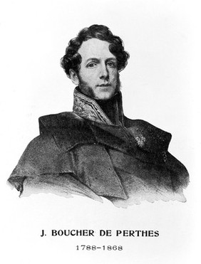 Portrait of Jacques de Crevecoeur de Perthes Boucher, from a secondary source