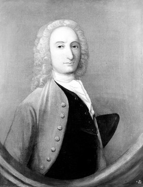 A man formerly designated as Carolus Linnaeus. Oil painting by a follower of Thomas Hudson.