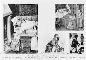 view 4 miniatures: bedside care and studies of the afflicted.
