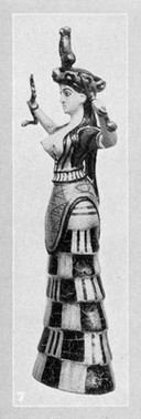 Cretan (Minoan) Priestess or Serpent Goddess