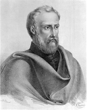 Giovanni Battista Canani (Canano). Lithograph by N (?) Farina.