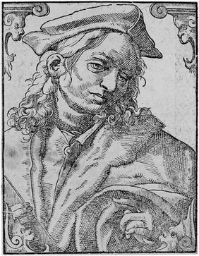 Alessandro Achillini. Woodcut by T. Stimmer, 1589.