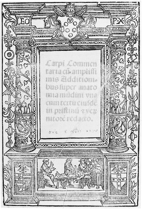 Carpi commentaria cũm amplissimis additionibus super Anatomia Mũndini vna cum textu eiusdẽm in pristinũm et verum nitorèm redacto / [Jacopo Berengario da Carpi].