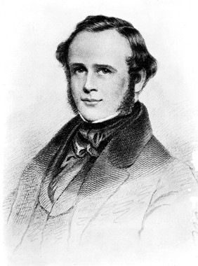 Horace Wells. Photograph of reproduction of stipple engraving by H. B. Hall.