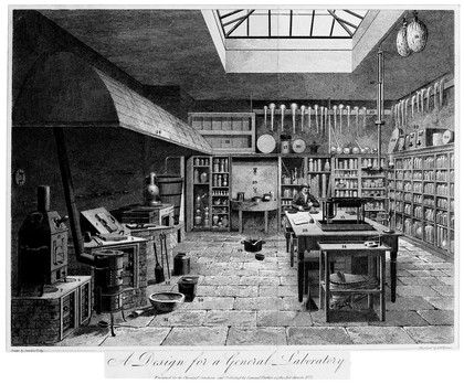 Design for a general laboratory. 1822