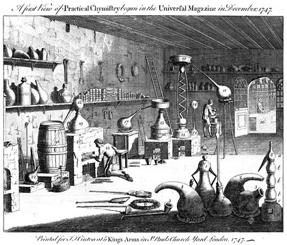 M0009403: "A first view of practical chymistry begun in the Universal Magazine in December 1747"