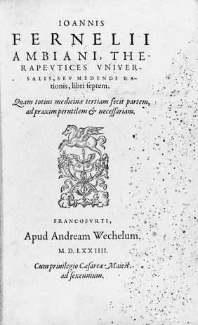 Therapeutices universalis, title page.