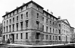 view Old University College Hospital, London: exterior.