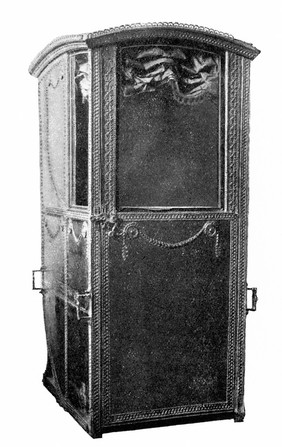 Sedan chair of Professor James Hamilton, last used in Edinburgh