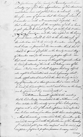 Minute book of Dumfries Infirmary, 29 October 1776. Page 2.