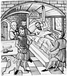 C. Stromayr: Patient in bed after operation. 1559