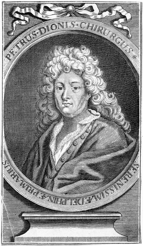 Pierre Dionis. Line engraving after B. Boullogne, 1714.