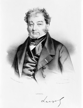 Jean Guillaume Lugol. Lithograph by N. E. Maurin.