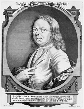 Jacob Denys. Line engraving by F. van Bleyswyck after A. Toorenvliet.