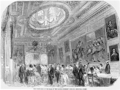 Hall of the Barber-Surgeons' Company, Monkwell St., London.